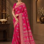 Rani Pink Banarasi Saree